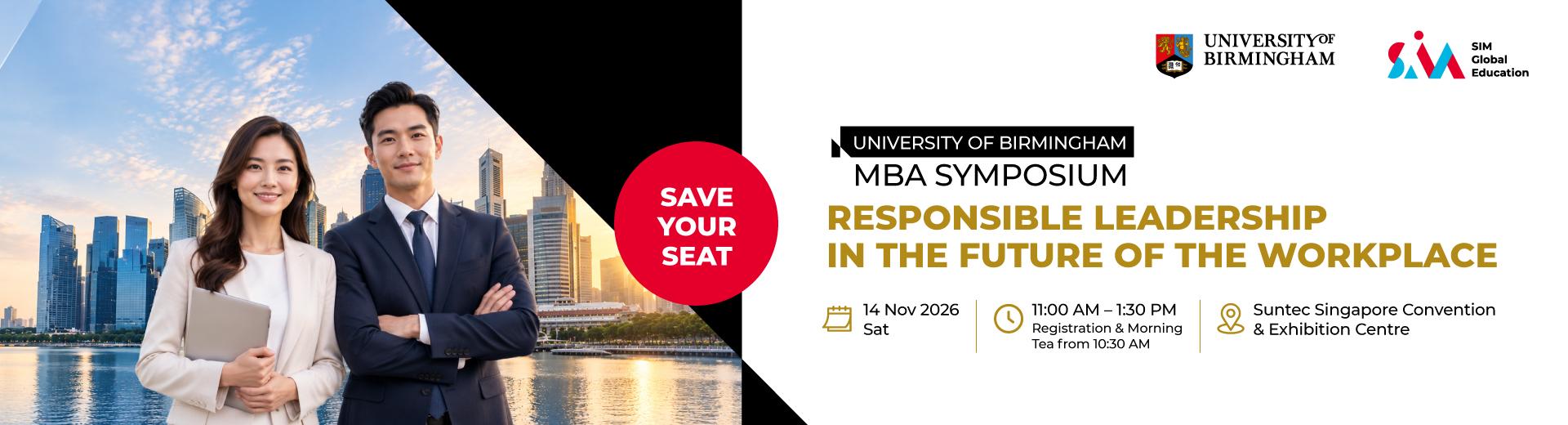 SIM UoB MBA symposium 15 Nov 10am